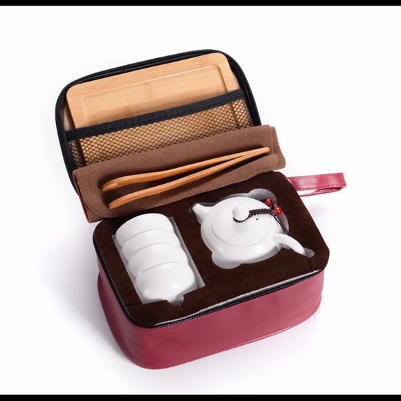 Portable tea set - Matte white - Picture 2 of 3